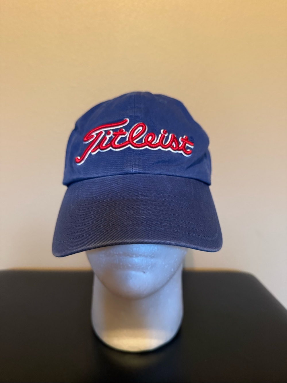 Titleist Blue Baseball Cap with Red Script Logo - Men's Hat